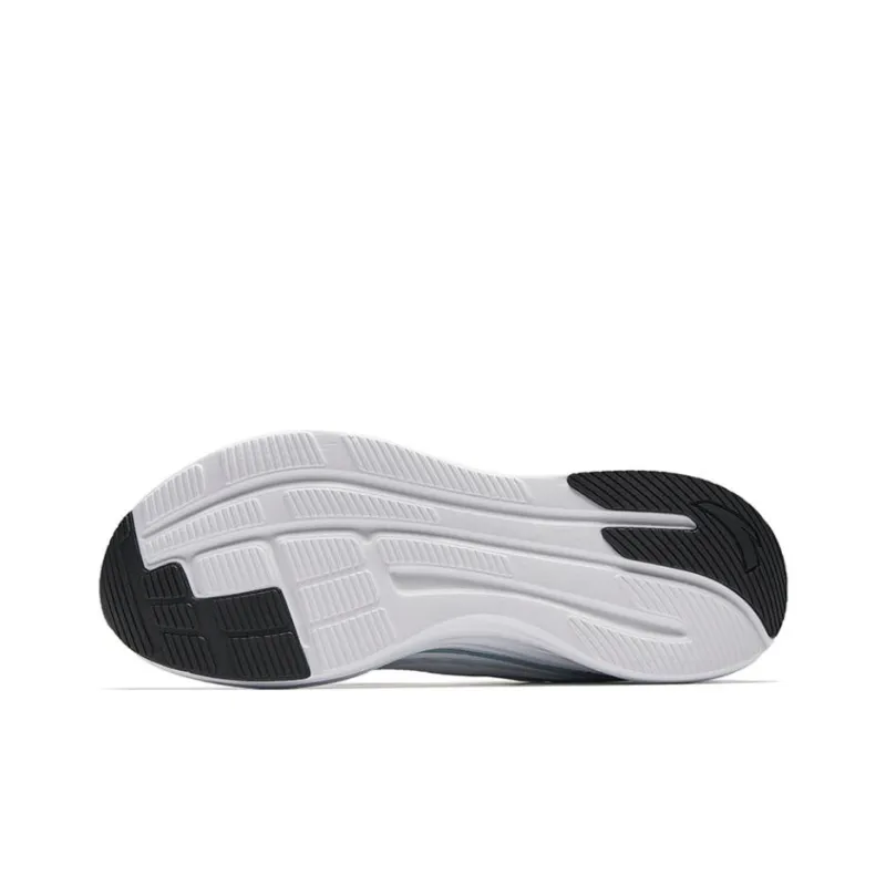 CHAOJIANTA Slip Resistant And Breathable Low Top Casual Running Shoes Men's White Blue-4