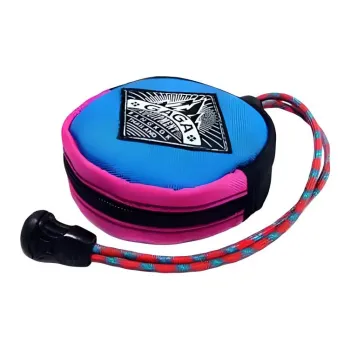 GAGA EQUIPMENT Canvas Key Pouch Mini Unisex Blue Pink