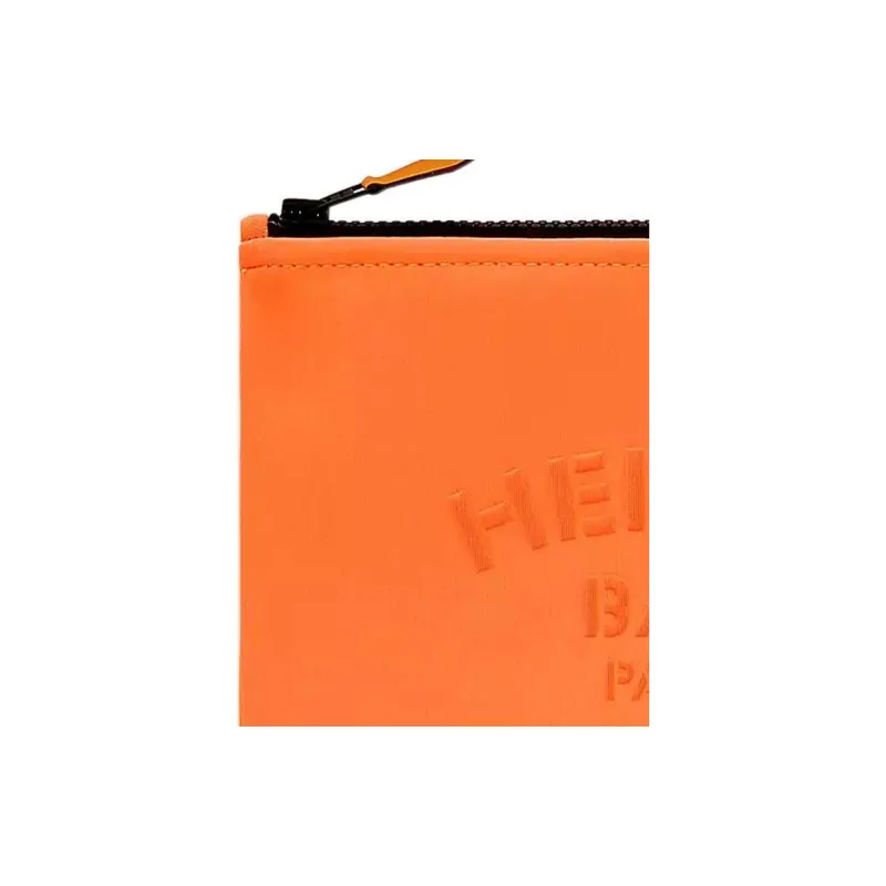HERMES Neobain Polyamide Clutch Small Size Women's Orange-2
