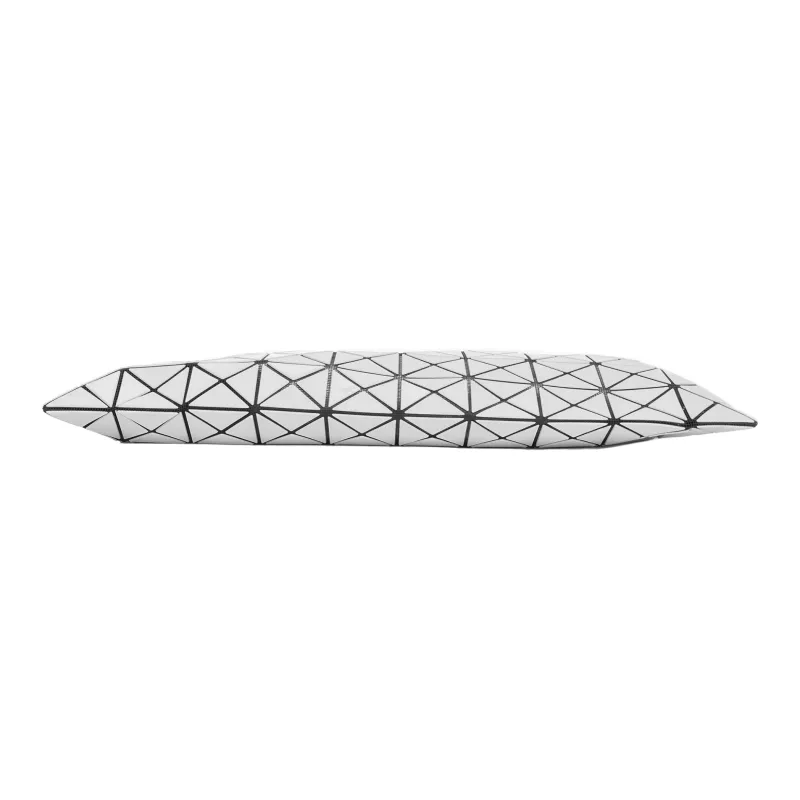 ISSEY MIYAKE Prism Polyvinyl Chloride Resin Polyester Artificial Leather Tote Bag Shopping Bag Handbag Women's Silver-4