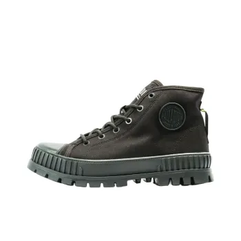 Palladium Anti Slip Wear Resistant High Top Canvas Shoes Unisex Black