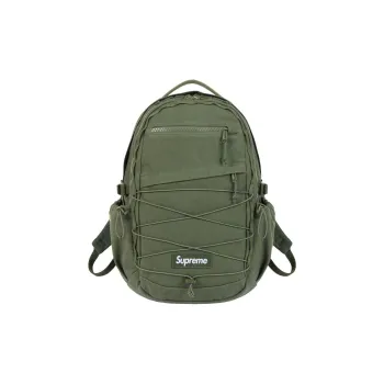 Supreme Cotton Backpack Regular Unisex Olive Green