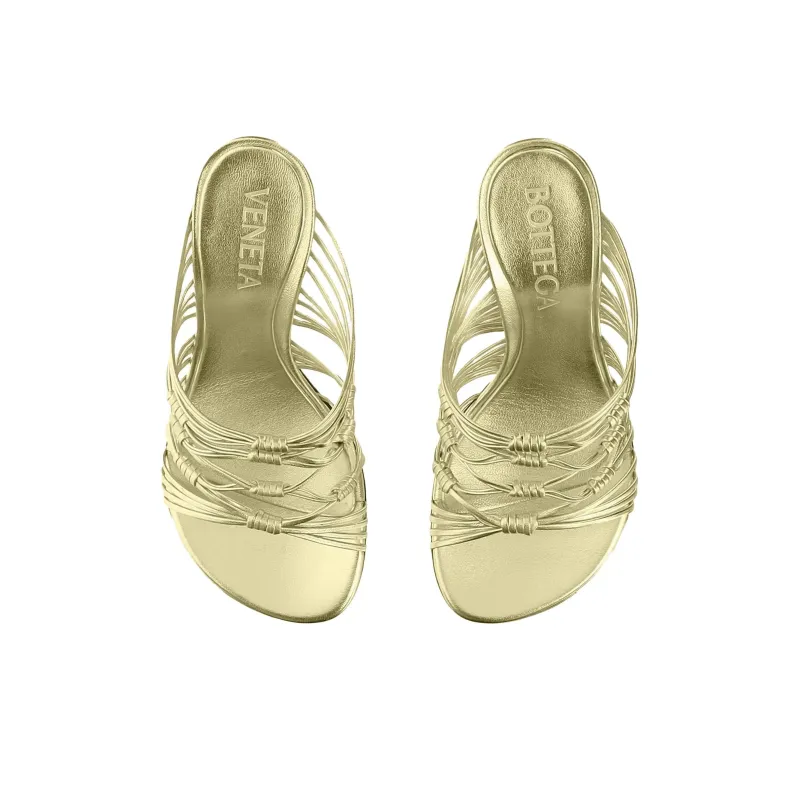 Bottega Veneta Slide Slippers 9.5cm Women's Gold-3