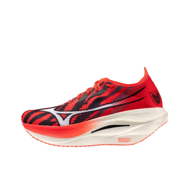 Mizuno Anti Slip Wear Resistant Low Top Running Shoes Men's Red Blue-0