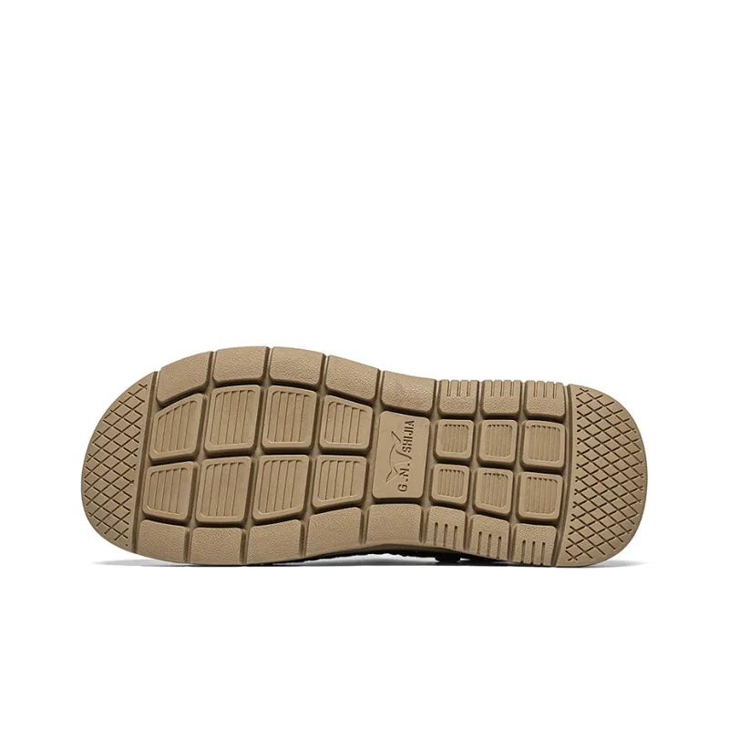 G.N.SHIJIA Black Gold Ox Collection Beach Sandals Men's-5