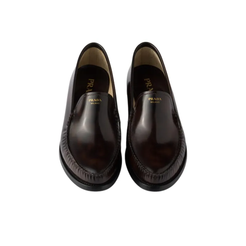 PRADA Loafers Women's Dark Brown-3