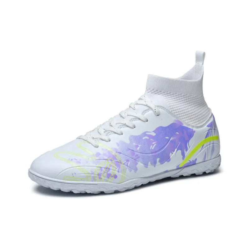 WEJIESS TF Rubber Broken Studs Artificial Ground Anti-Slip Wear-Resistant Soccer Shoes Unisex-1