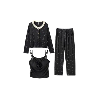 Sleeping Beauty Pajama Set Women's Dark Gray