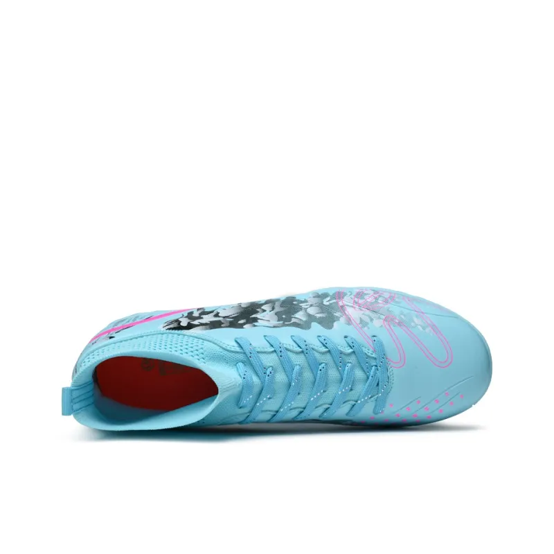 WEJIESS TF Rubber Broken Studs Artificial Ground Anti-Slip Wear-Resistant Soccer Shoes Unisex-9