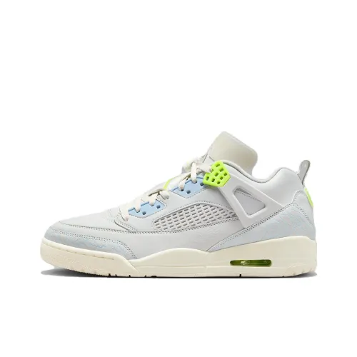 Jordan Spizike Anti Slip Wear Resistant Low Top Vintage Basketball Shoes Men's Gray