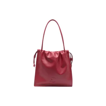 COCCINELLE Logo Embossed Drawstring Tote Bag