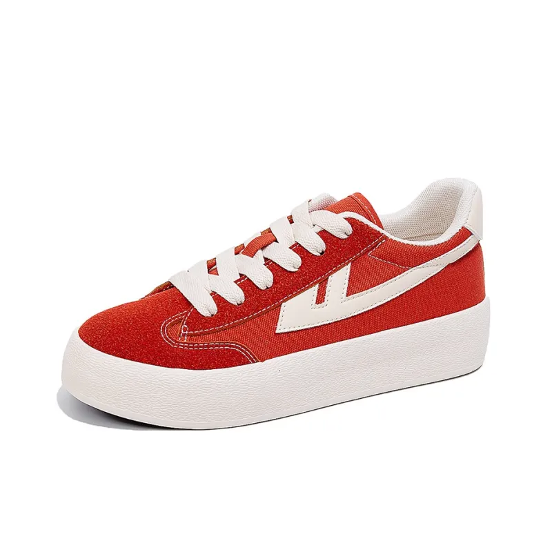 Warrior Height-Enhancing Wear-Resistant Lightweight Low-Top Skateboard Shoes Women's-1