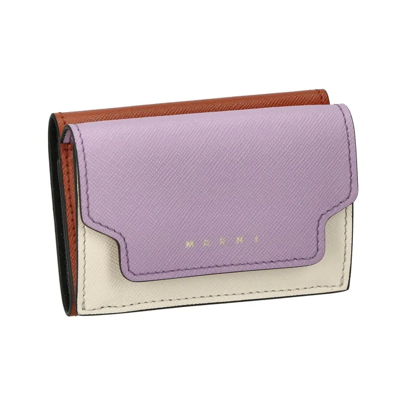 MARNI Logo Printed Tri Fold Wallet-2