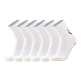 Crew Glue Soccer Socks, White 6 Pack