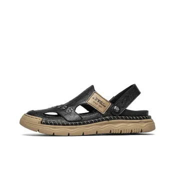 G.N.SHIJIA Black Gold Ox Collection Beach Sandals Men's