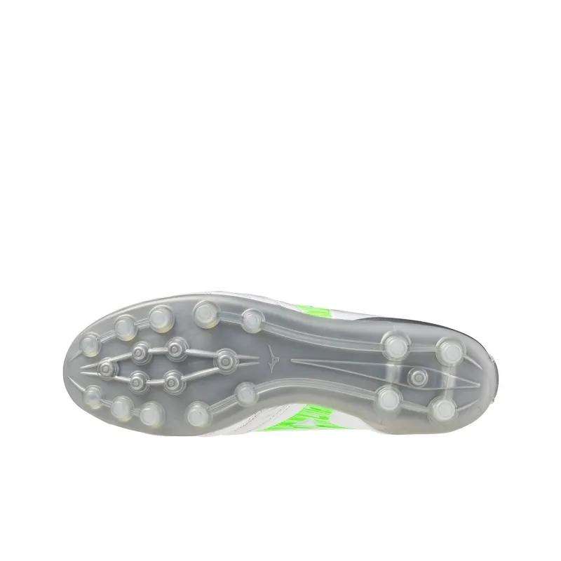 Mizuno Morelia Neo 4 AG Rubber Short Studs Anti Slip Wear Resistant Soccer Shoes Men's White Green-4