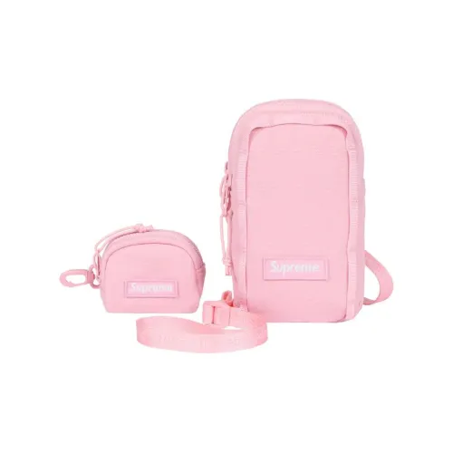 Supreme Canvas Camera Bag Canvas Bag Crossbody Bag Unisex Pink
