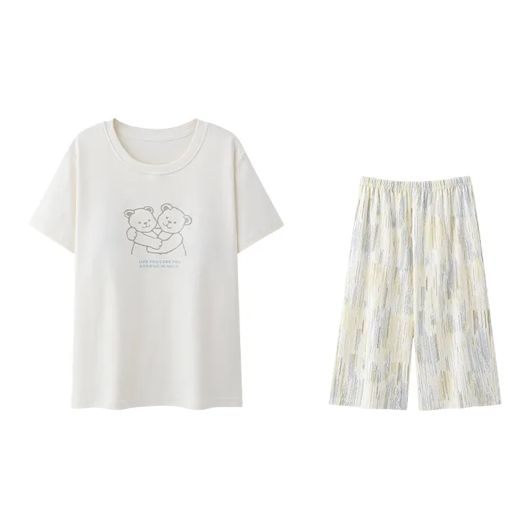 William Pajama Set Women's Ivory-0