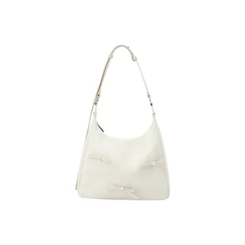 SEM/R PU Crossbody Handbag Shoulder Bag Large Size Women's Raw White/Dream Pink/Smoke Gray Silver