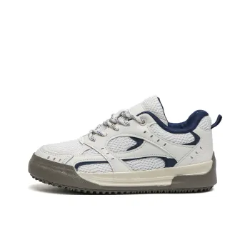 TUOPIN Low Top Casual Shoes Women's Beige Blue