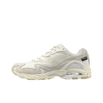 Mizuno Wave Rider 10 Anti Slip Wear Resistant Low Top Casual Running Shoes Men's White