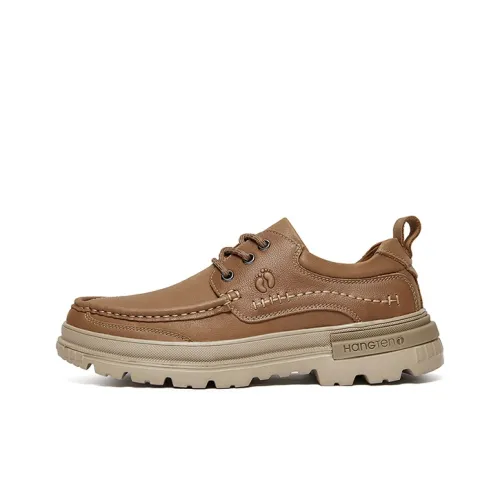 HANG TEN Men's Casual Shoes Men Low Top Black/Light Brown