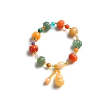WJT Golden Silk Jade Bracelets Unisex