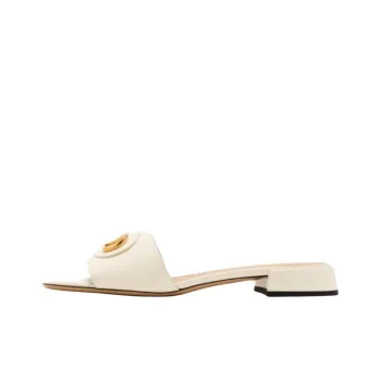 Valentino Slide Slippers Women's White