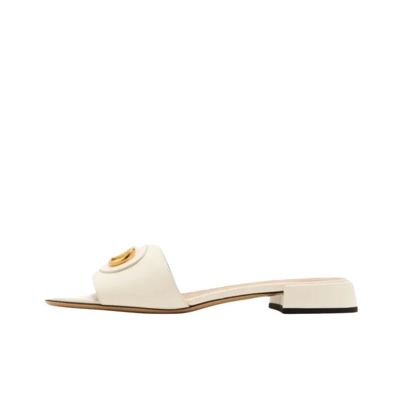 Valentino Slide Slippers Women's White-0