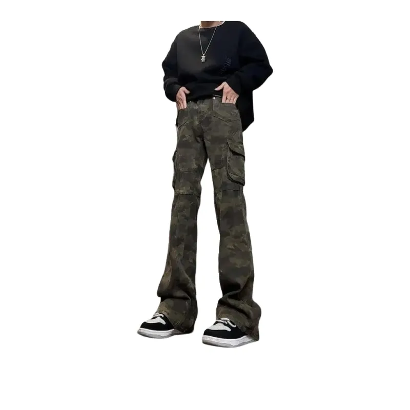 TESTUNG Jeans Unisex Camouflage Element-9