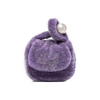JIL SANDER Wool Clutch Small Size Women's Lavender Purple