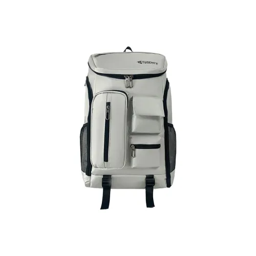 BRABOSTON Oxford Backpack Regular Unisex Light Gray/Dark Gray/Black/Red