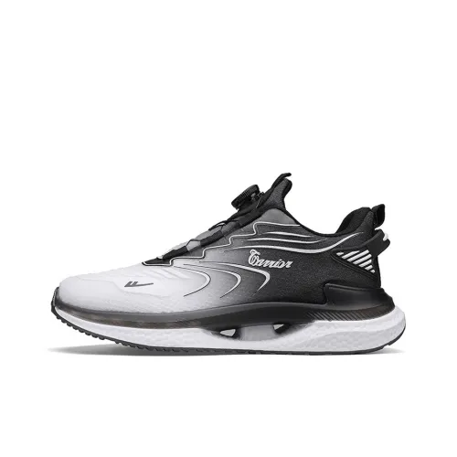 Warrior Durable Breathable Lightweight Low Top Casual Running Shoes Men's Cyan Black