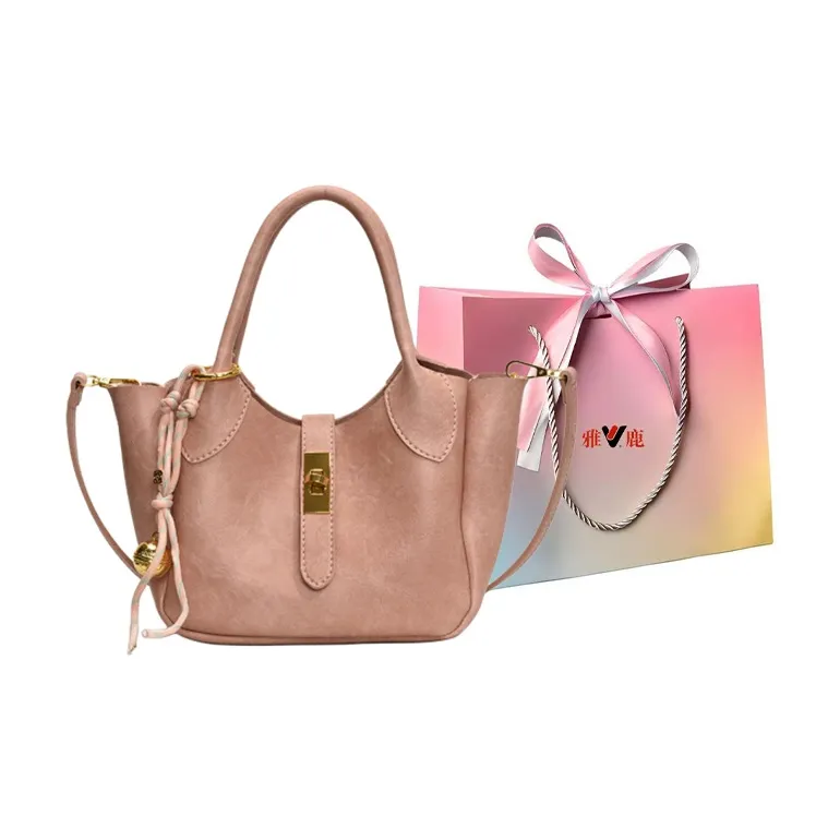 Yalu PU Shoulder Bag, Crossbody Bag, Handbag Regular Women's White/Pink/Black-7