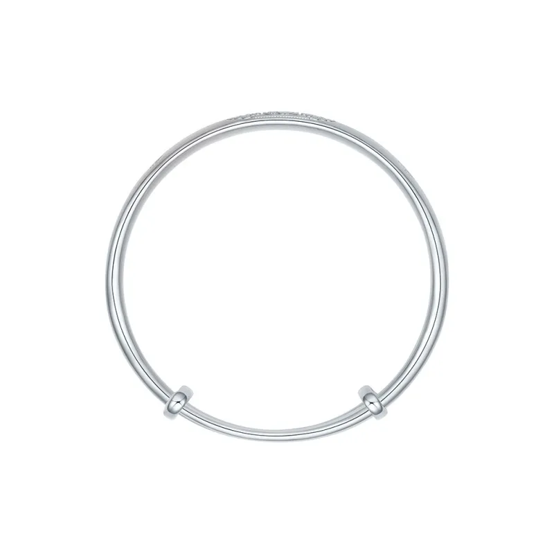 LIU GUI FU JEWELRY 999 Fine Silver Bangles Women's-2