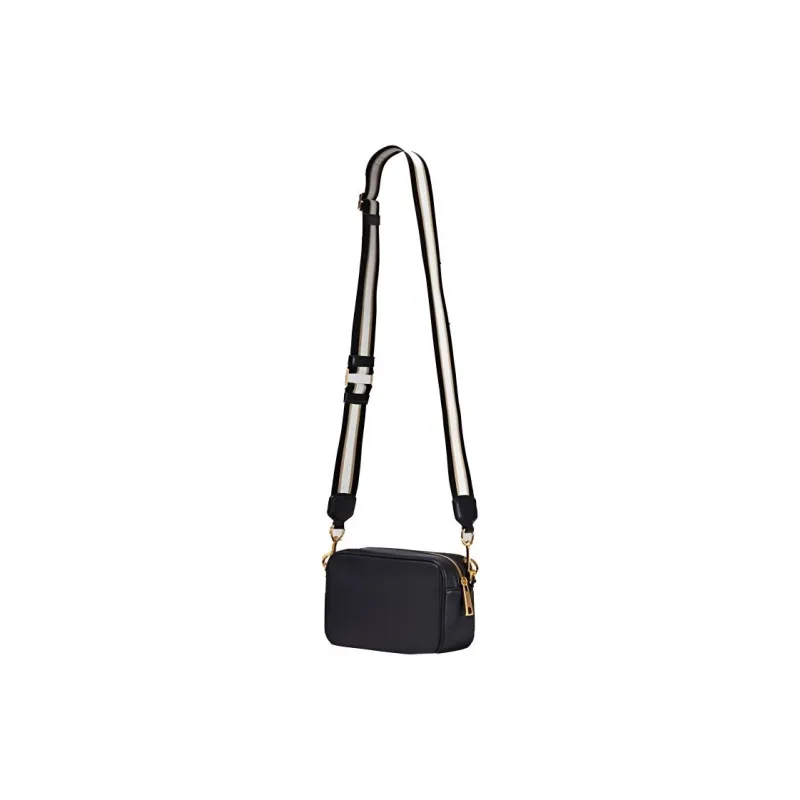 MARC JACOBS Flash Leather Small Square Camera Bag Shoulder Bag Crossbody Bag Unisex Black-3