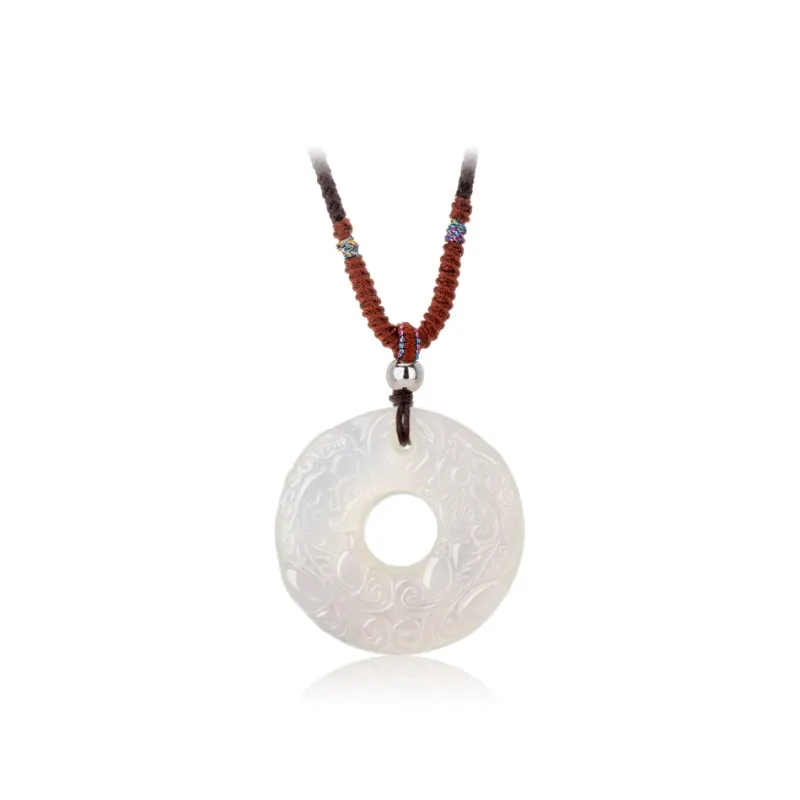 Encounter Gift Chalcedony Jade Necklaces Women's-0