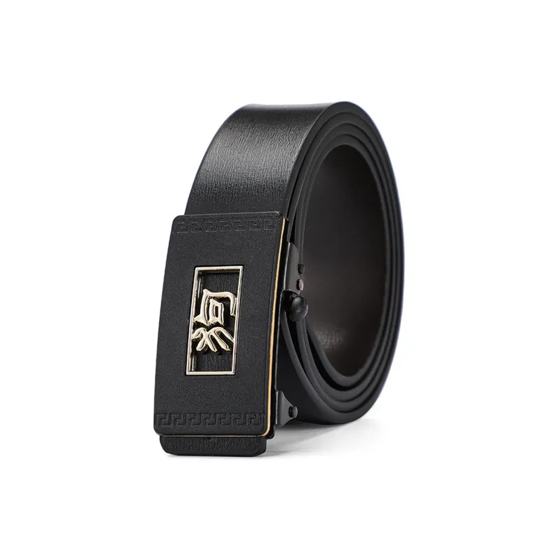 YUZHAOLIN Cow Split Leather Leather Belts Men's Width 3.5CM-12
