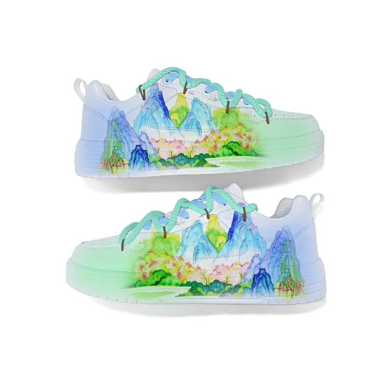 Cold Cicadas Yesterday Anti-Slip Wear-Resistant Lightweight Breathable Low-Top Skateboard Shoes Unisex-2