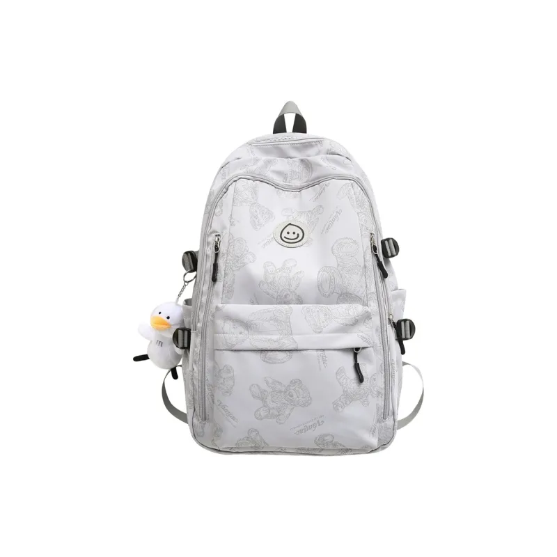 Yalu Nylon Backpack Regular Unisex Multicolor-18