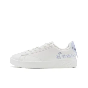 XTEP Cushioning Wear-Resistant Low-Top Skateboard Shoes Women's White