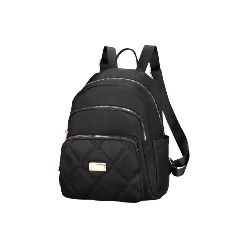 Yalu Oxford Backpack Regular Women's Silver/Black/Pink/Violet/Apricot-7