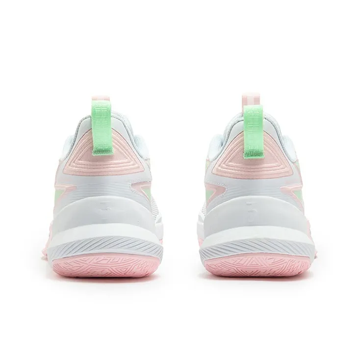 361° Anti-Slip Wear-Resistant Breathable Lightweight Low-Top Basketball Shoes Men's Heart Pink-3