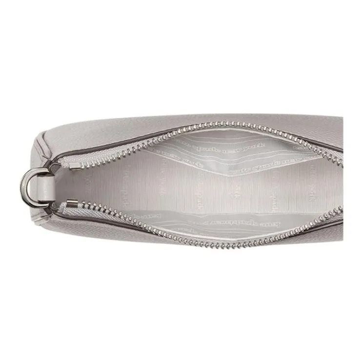Kate Spade Cow Leather Shoulder Bag, Crossbody Bag Medium Size Women's Rain Cloud Gray-7