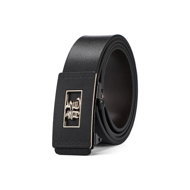 YUZHAOLIN Cow Split Leather Leather Belts Men's Width 3.5CM-4
