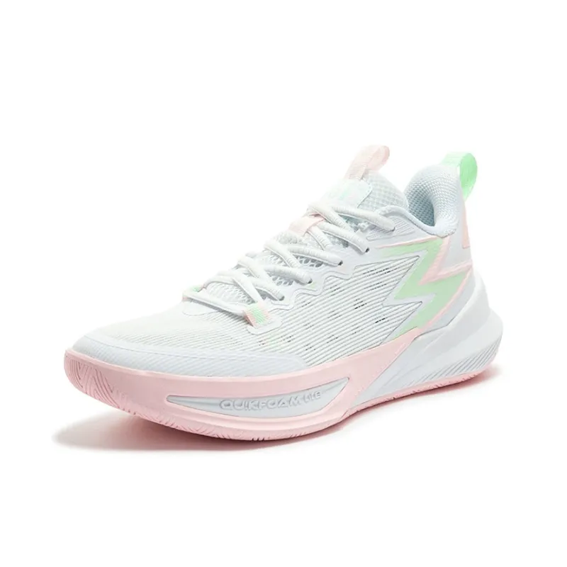 361° Anti-Slip Wear-Resistant Breathable Lightweight Low-Top Basketball Shoes Men's Heart Pink-1