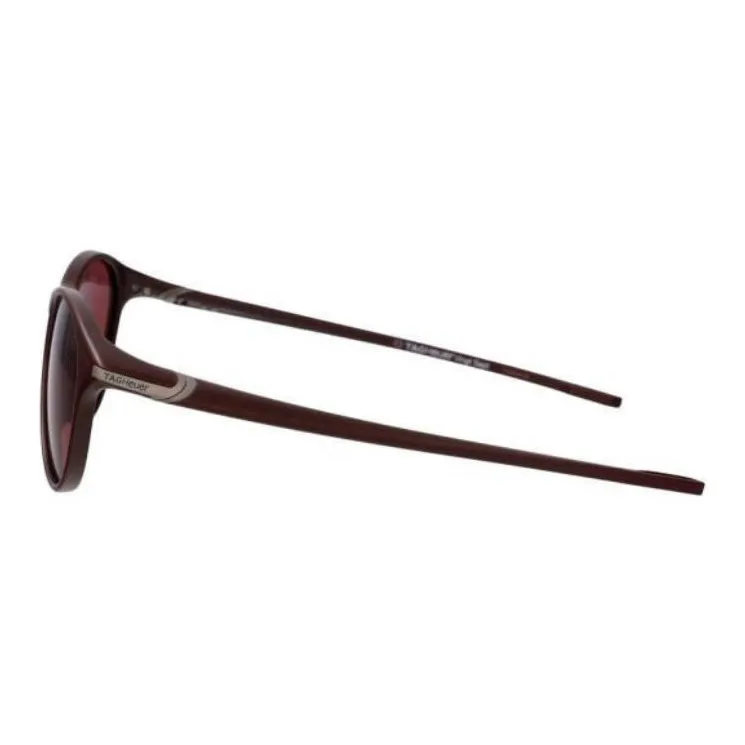 TAG HEUER Injection Molded Oval Sunglasses Unisex Red Brown-1