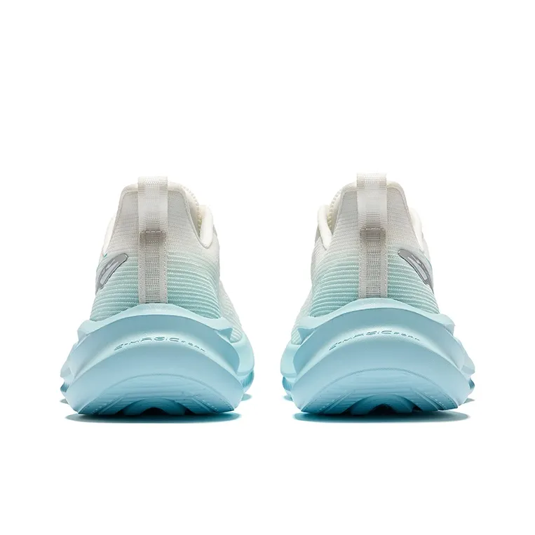 Erke Breathable Lightweight Rebound Low-Top Training Running Shoes Men's Microcrystal White Lake Blue-3