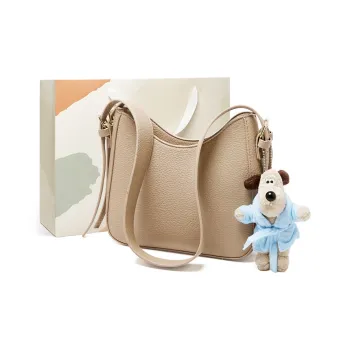 15 MINS Synthetic Leather Shoulder Bag Crossbody Bag Regular Women's _Nsec Brown/Khaki