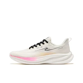 Erke Cushioning Breathable Lightweight Low Top Training Running Shoes Men's White Orange